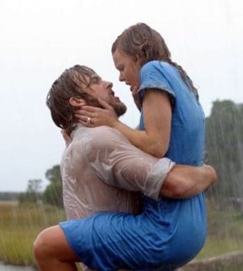 scene iz filma, romantika, beležnica