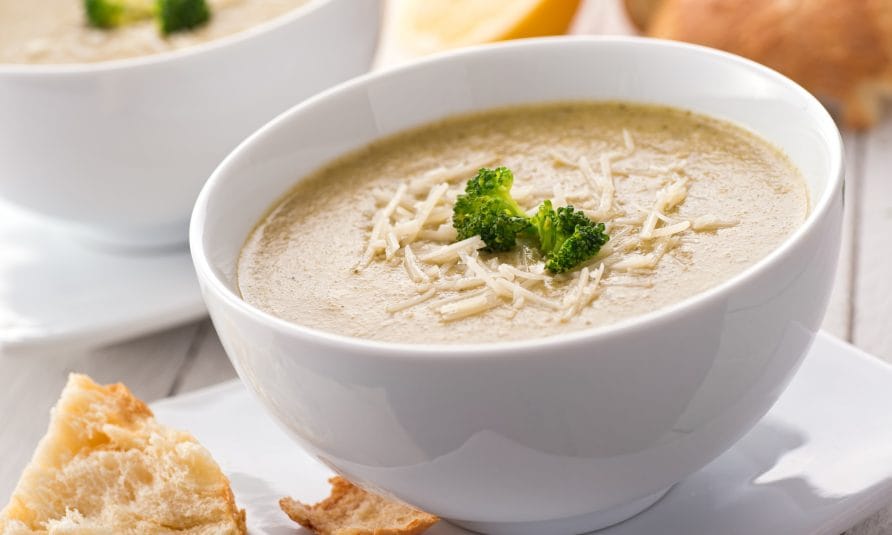 krem čorba, čips od sira