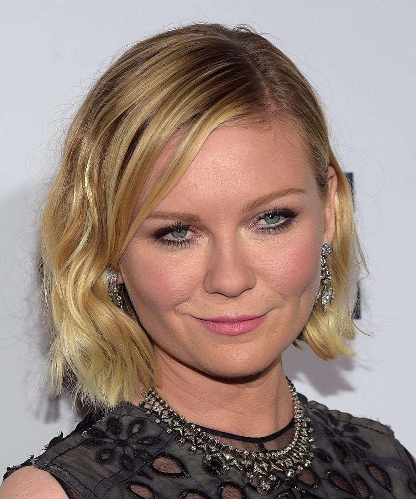 frizure za okrugla lica Kirsten Dunst