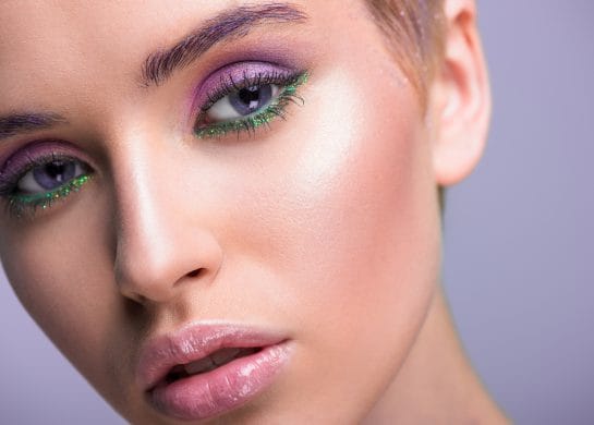 ljubičasta šminka