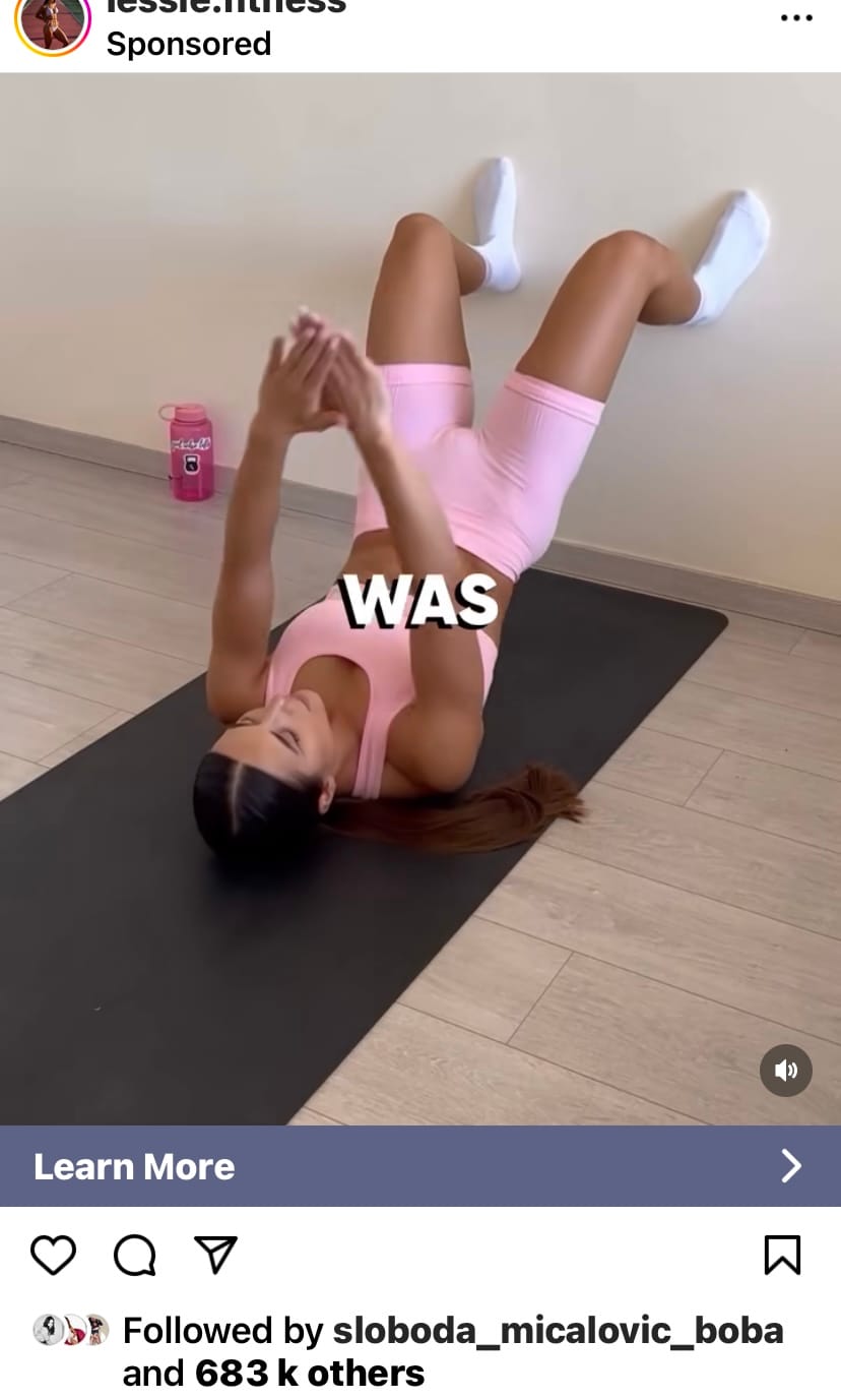 Instagram, Izgled Slobode Mićalović