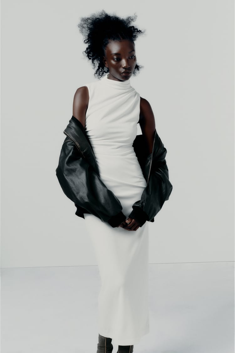 DRAPIRANA MIDI HALJINA za proleće BEZ RUKAVA