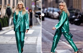 Daria Popova Giorgio Armani fashion show