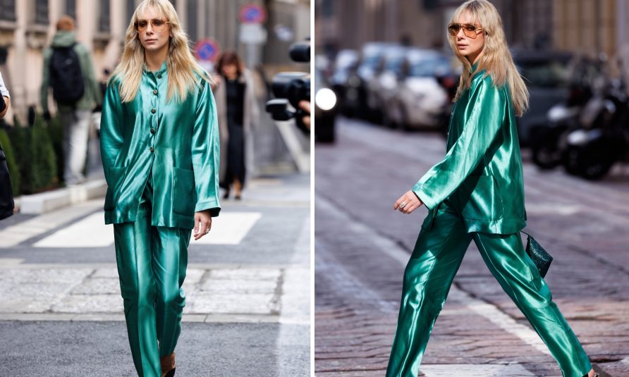 Daria Popova Giorgio Armani fashion show