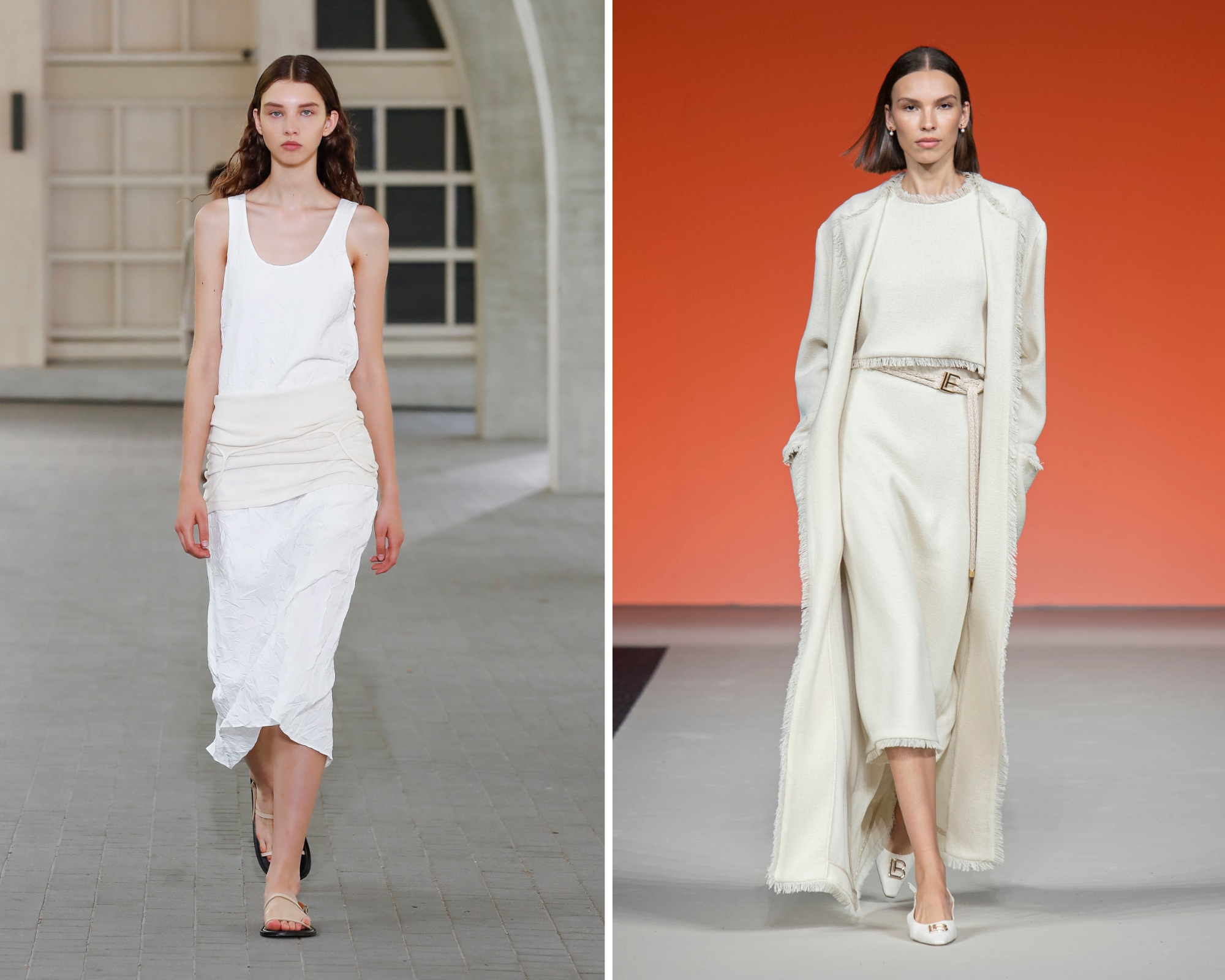 bele midi suknje 2024