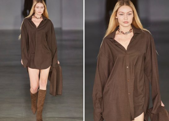 Košulja haljine Gigi Hadid