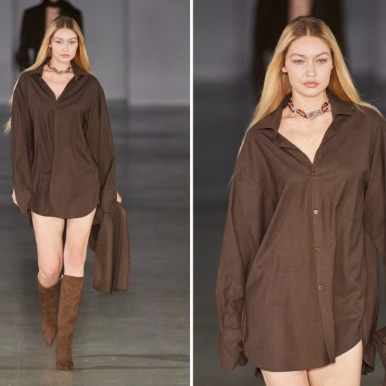 Košulja haljine Gigi Hadid