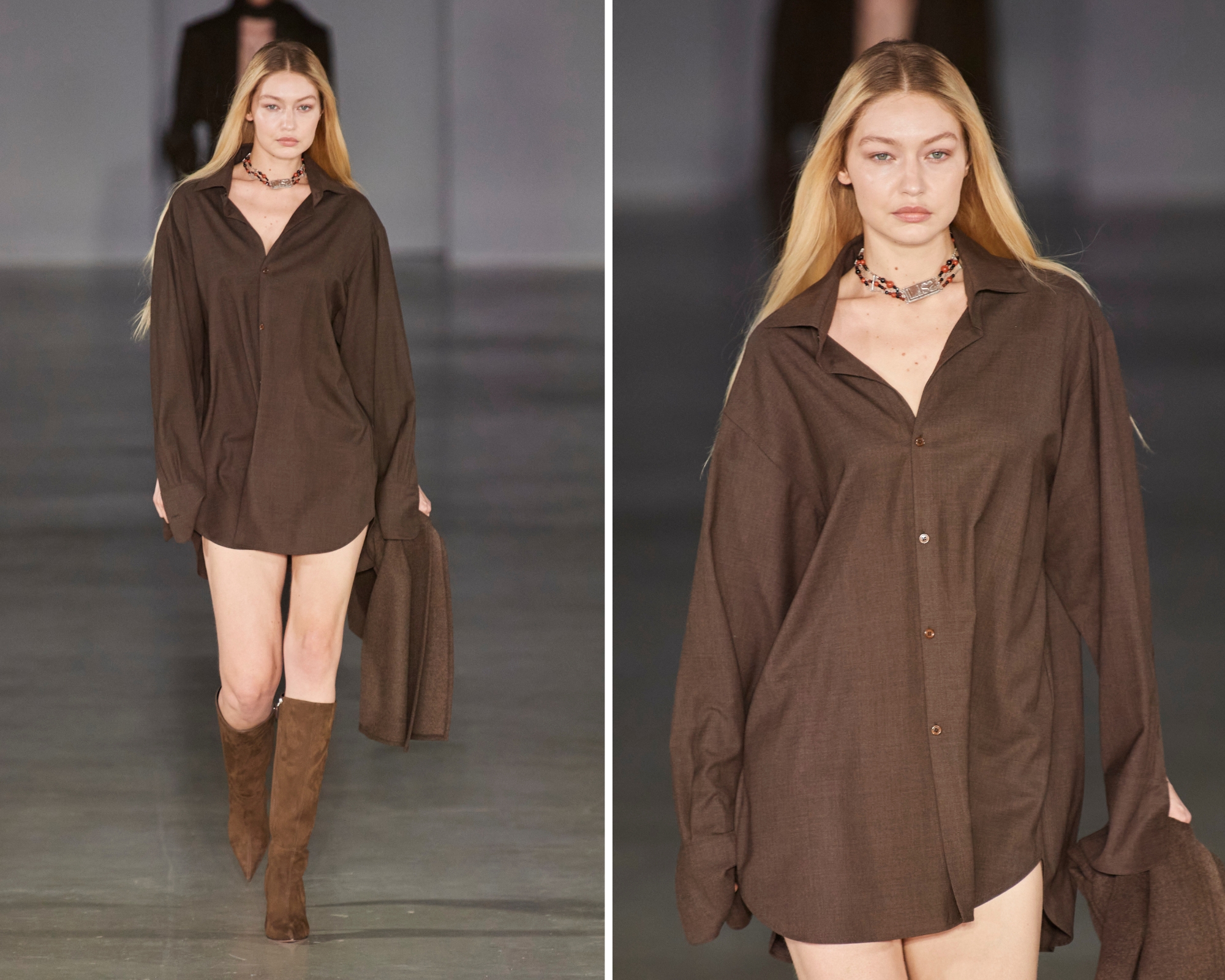 Košulja haljine Gigi Hadid