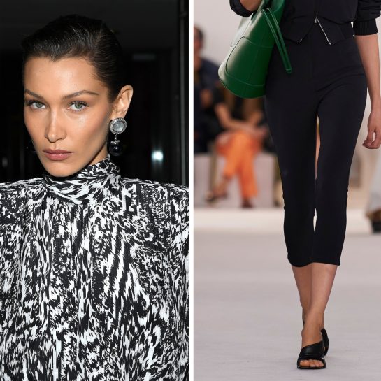 Kako Bela Hadid stilizuje kapri pantalone