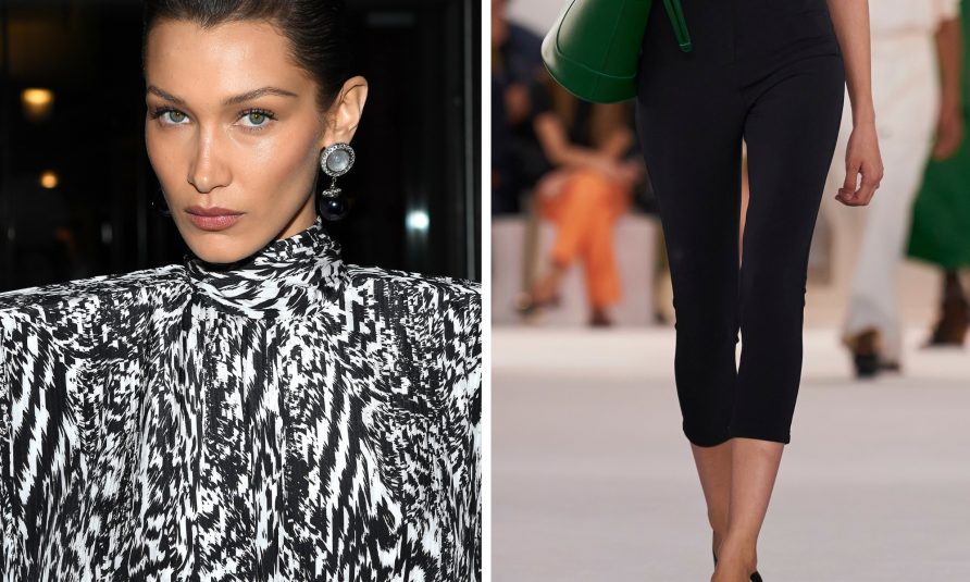 Kako Bela Hadid stilizuje kapri pantalone