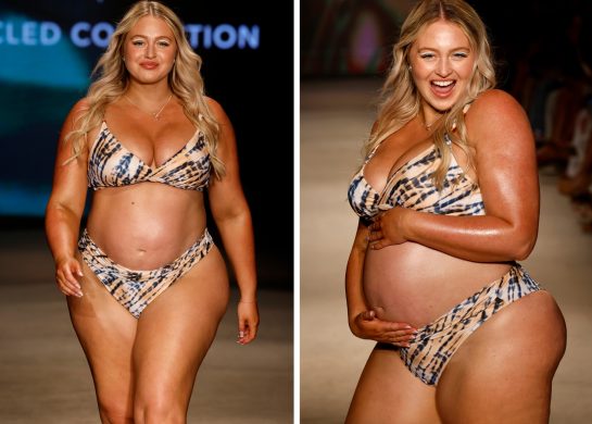 Trudna Iskra Lorens na Nedelji mode