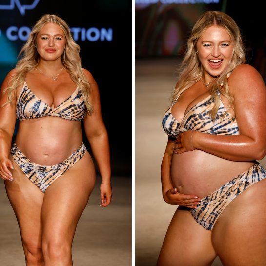 Trudna Iskra Lorens na Nedelji mode