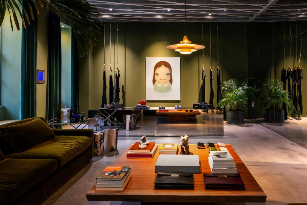 victoria beckham zelena dnevna soba