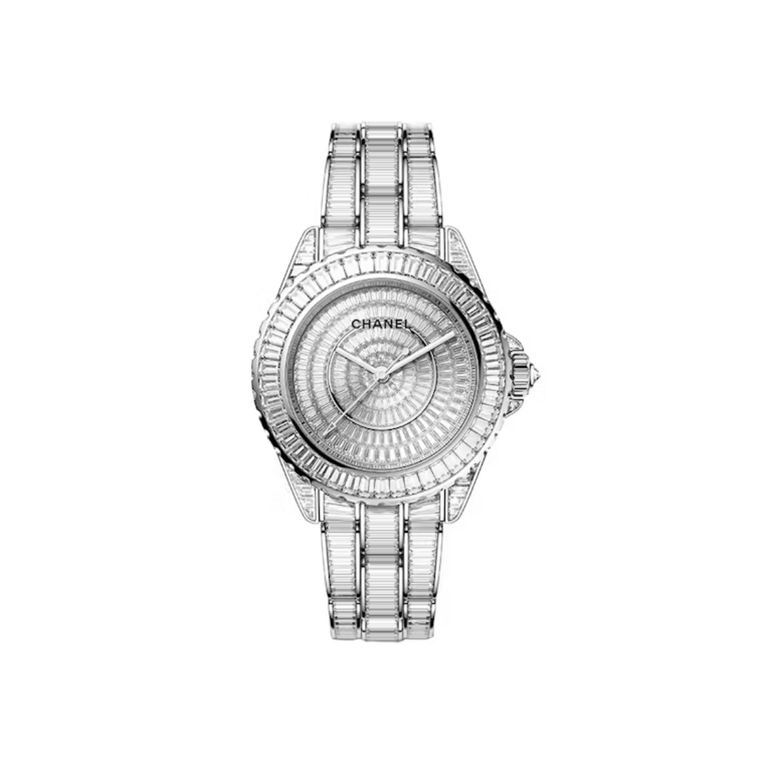Chanel J12 River 38mm Baguette-cut Diamonds