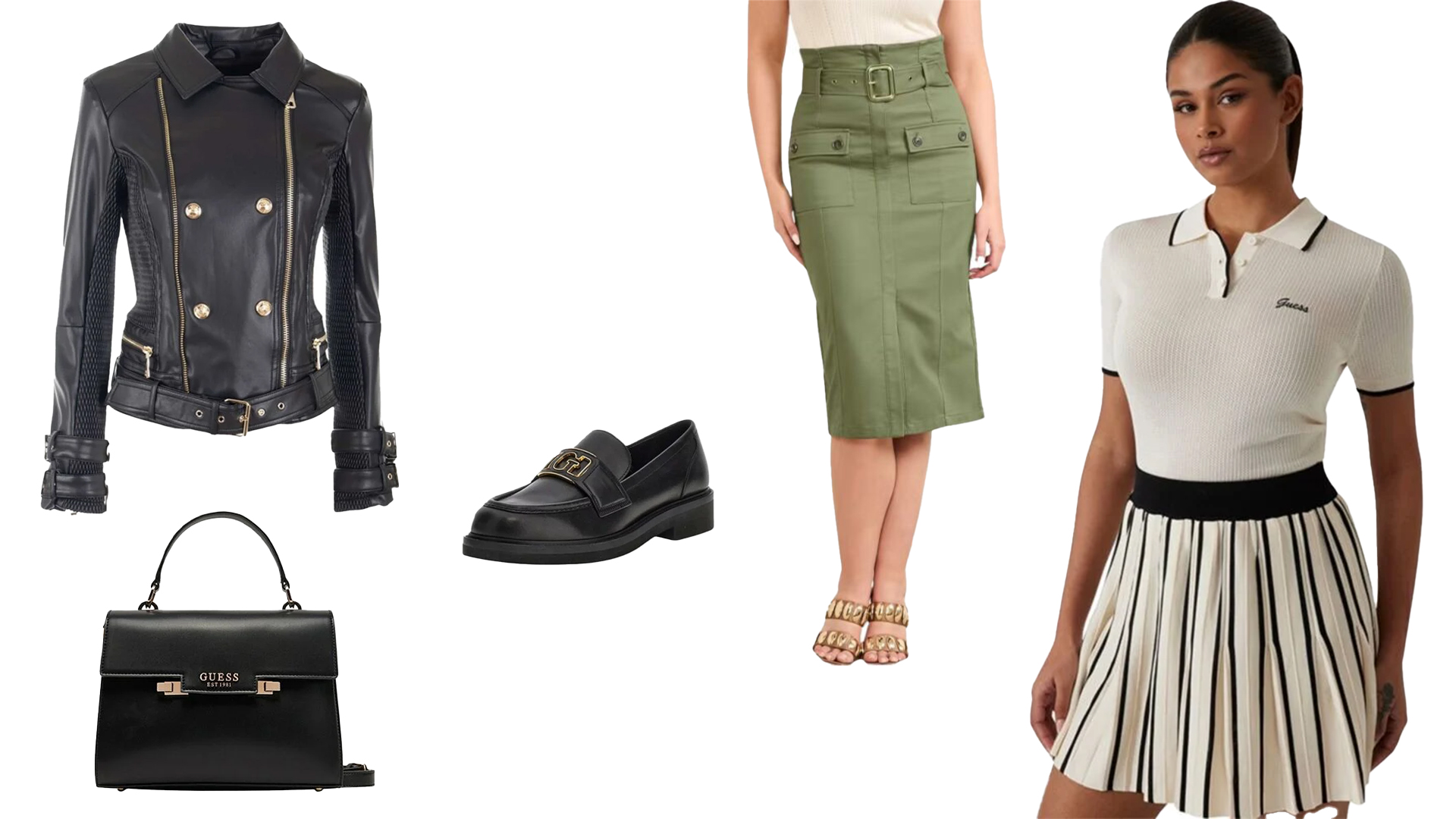 Guess odevne kombinacije za proleće 2025
