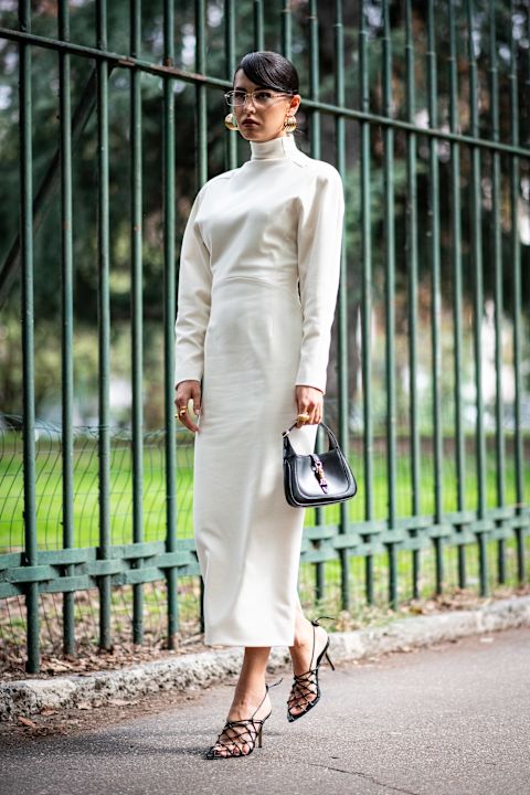 bela haljina za svečane prilike