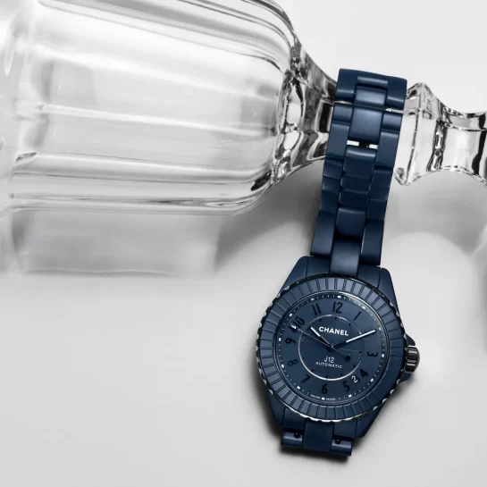 Chanel J12 Bleu sat