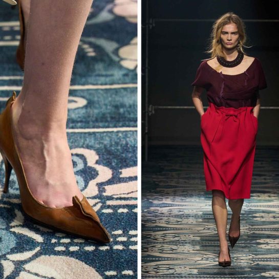 Prada Antiqued Leather Pumps