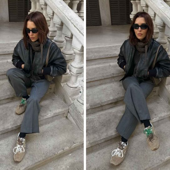 patike od prevrnute kože