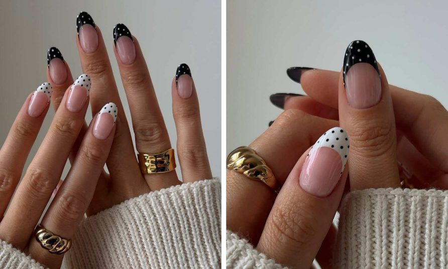polka dot manikir