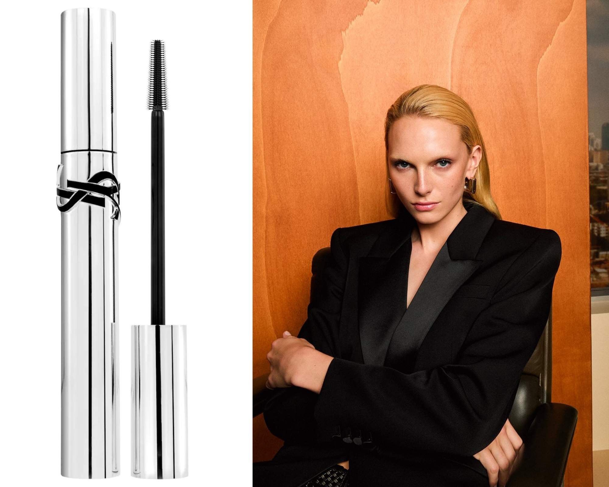 YSL Beauty Lash Latex maskara, Alex Consani