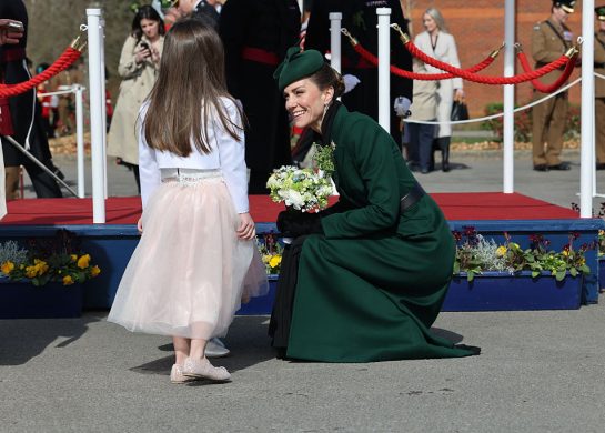 Kate Middleton, Dan svetog Patrika, smaragdne minđuše